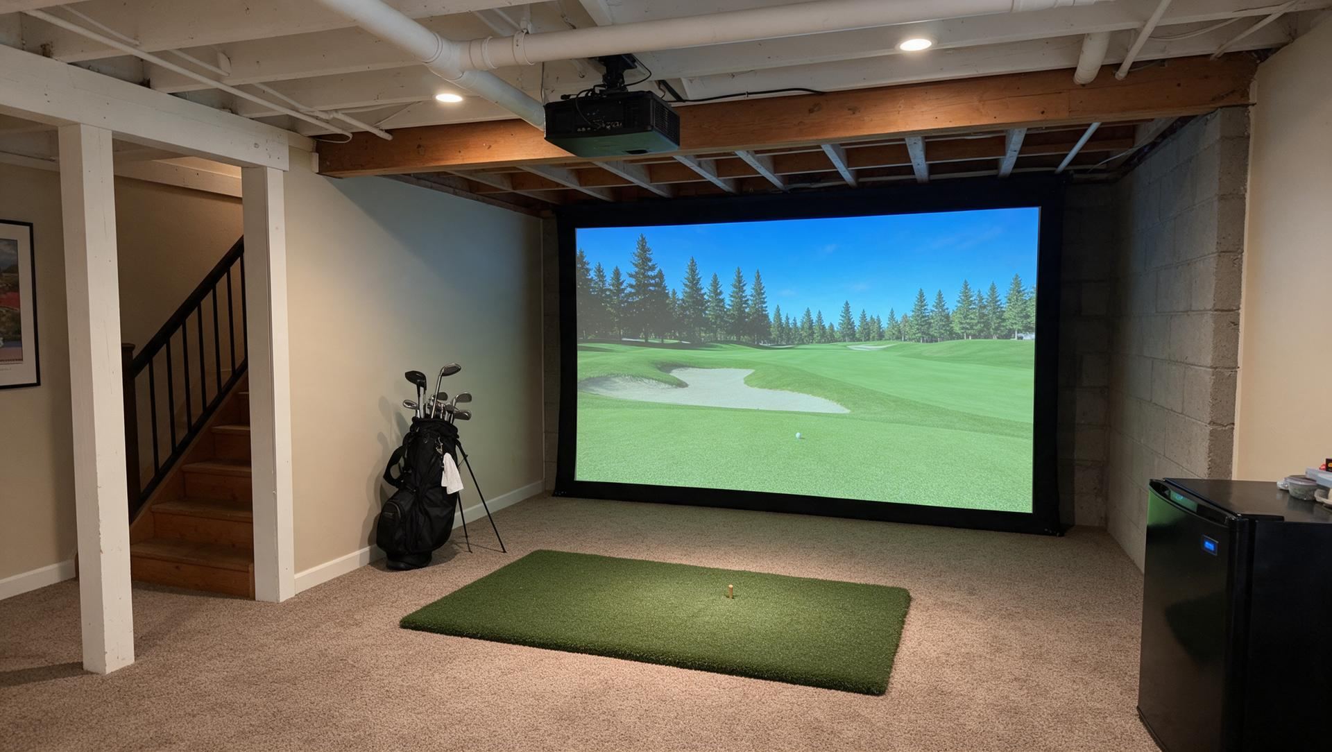 Golf simulator AV