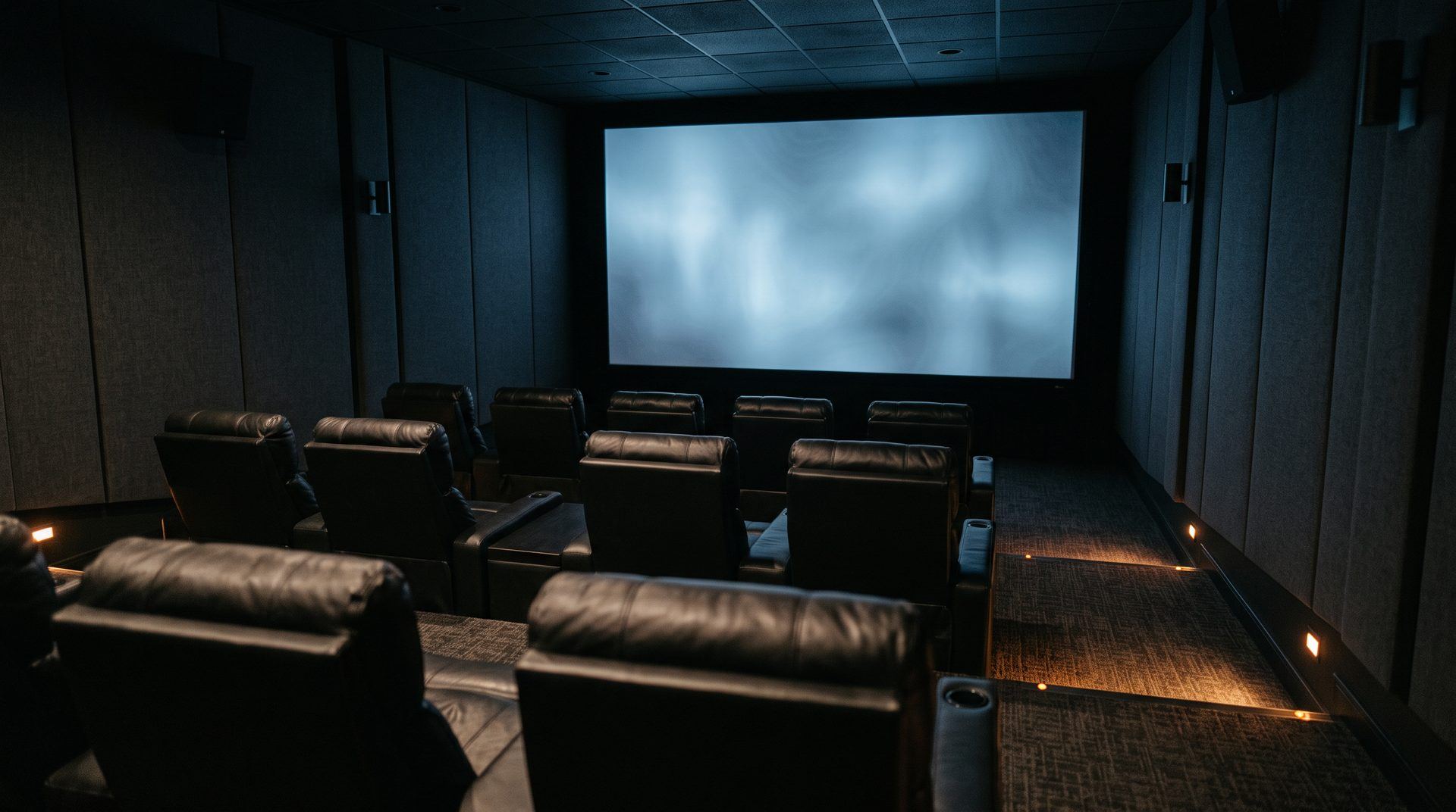 Dedicated home theater installed by Rivas Technology Group